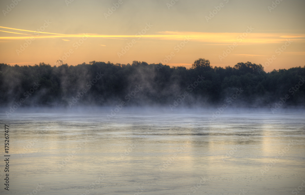 Morning on the Mississippi River