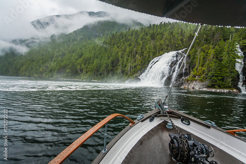 Boat ride adventure through the British Columbia's Great Bear Rainforest. photo