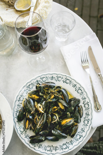 Bouchot mussels photo