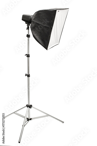 Big photographic softbox, isolated on a white background