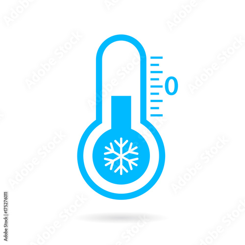 Cold temperature vector icon photo