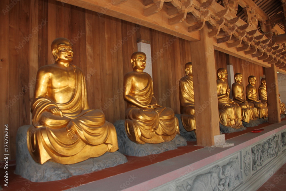 Chinese temple statue of budha Chinese temple statue of budha