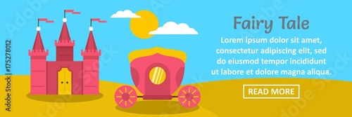 Fairy tale banner horizontal concept