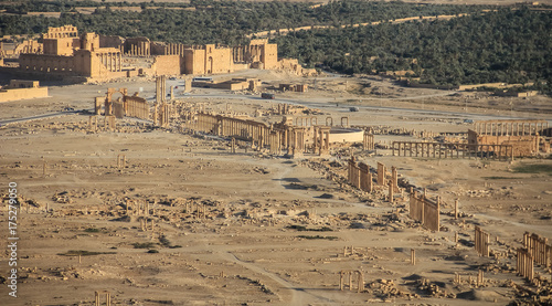 The ruins of the ancient city Palmyra, Syria