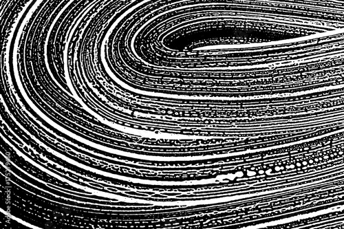 Grunge soap texture black and white. Distress black and white rough foam trace bewitching background. Noise dirty rectangle grunge foam texture. Dirty artistic soap background.