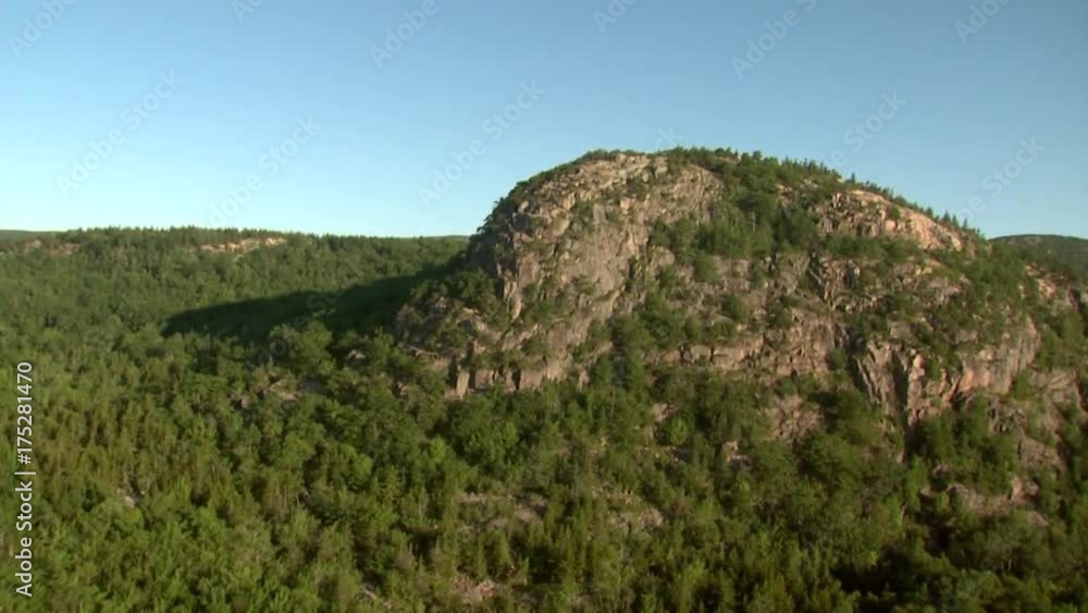 Aerial, Beehive Mountain in Acadia National Park Aerial, Beehive Mountain in Acadia National Park