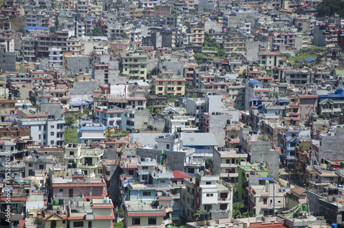 View of the houses of Kathmandu, Nepal © Kristin