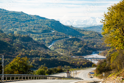 Landscape of the summer mountains