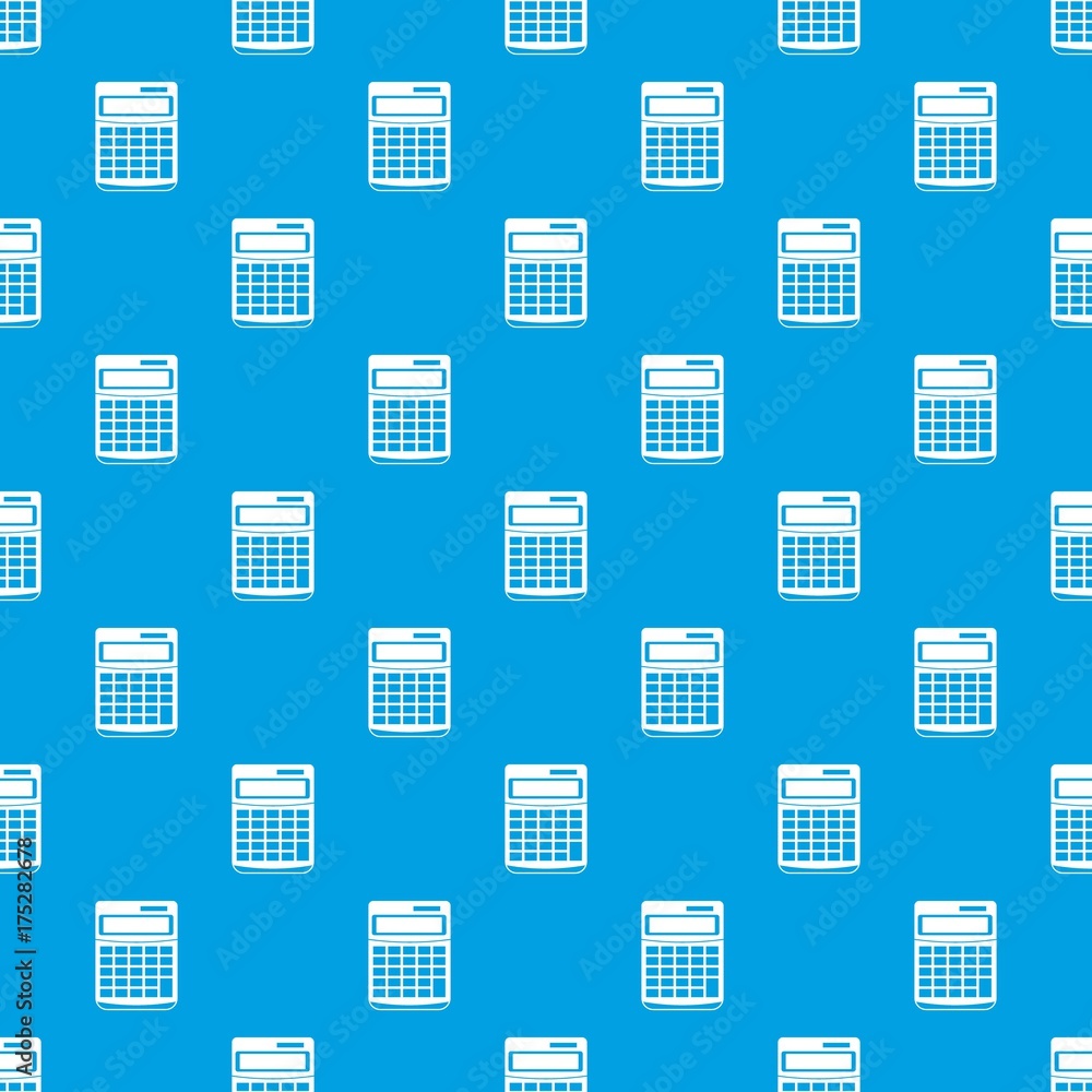 Calculator pattern seamless blue Calculator pattern seamless blue