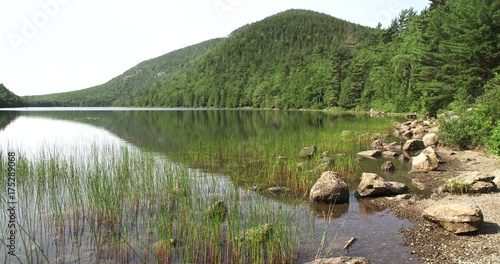 Pan left, Bubble Pond in Maine