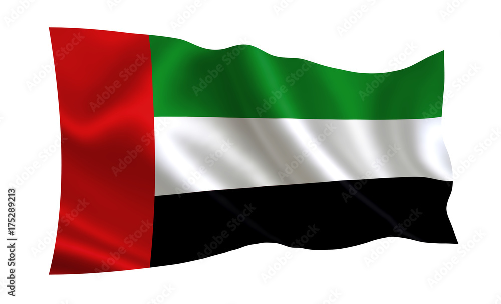 Flag of United Arab Emirates,  Part of the series.  