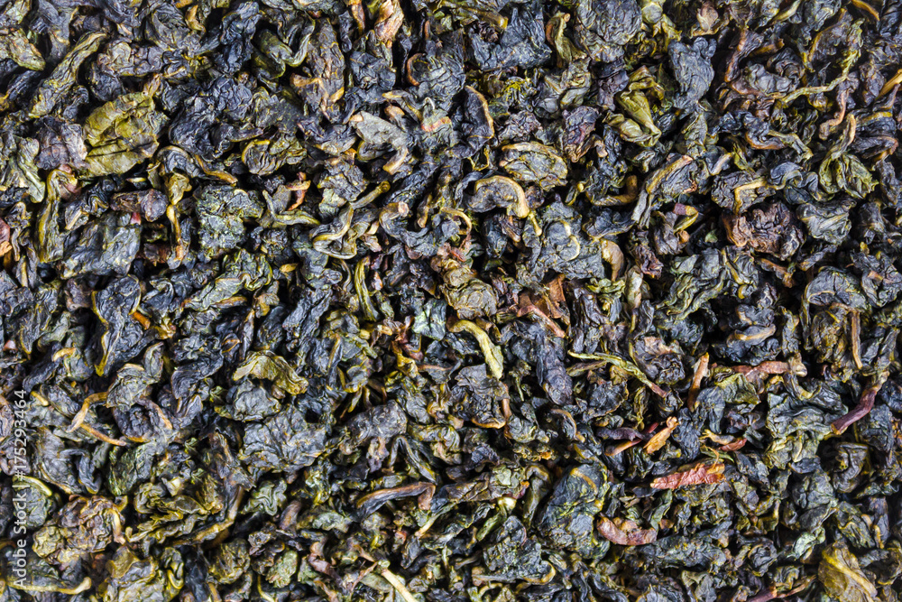 Dried green tea.