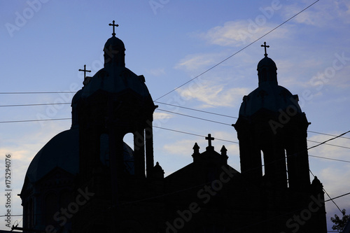 church towers with crosses 