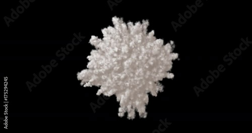 Smoke explosion with alpha channel