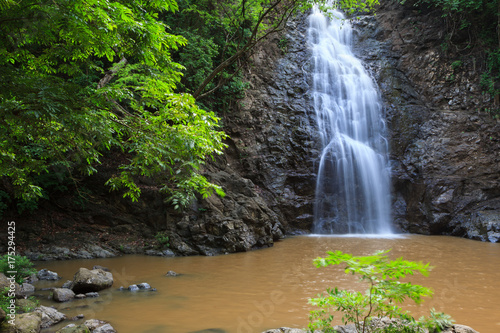 Montezuma waterfall in nature of  Costa Rica photo