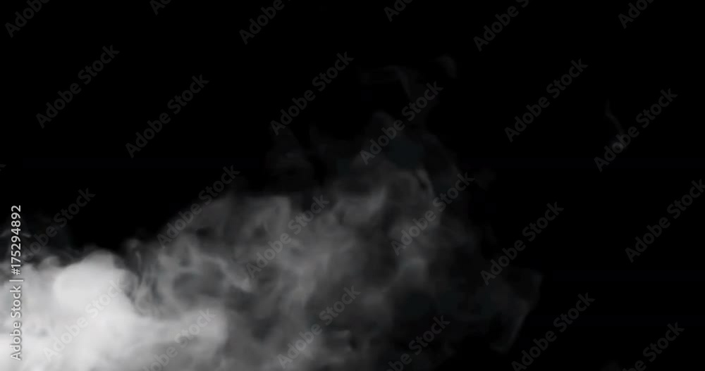 seamless loop of smoke slowly floating through space against black background seamless loop of smoke slowly floating through space against black background