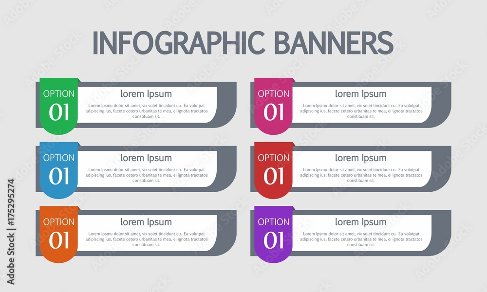 Modern Option Banner Step Business Concept Infographics Element Template for Landing Page, Web Banner, Brochure, Report, Web Design, Workflow Layout, Diagram Modern Option Banner Step Business Concept Infographics Element Template for Landing Page, Web Banner, Brochure, Report, Web Design, Workflow Layout, Diagram