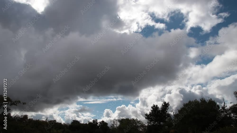 Timelapse of Stormy clouds moving in sky
Timelapse of Stormy clouds moving in sky