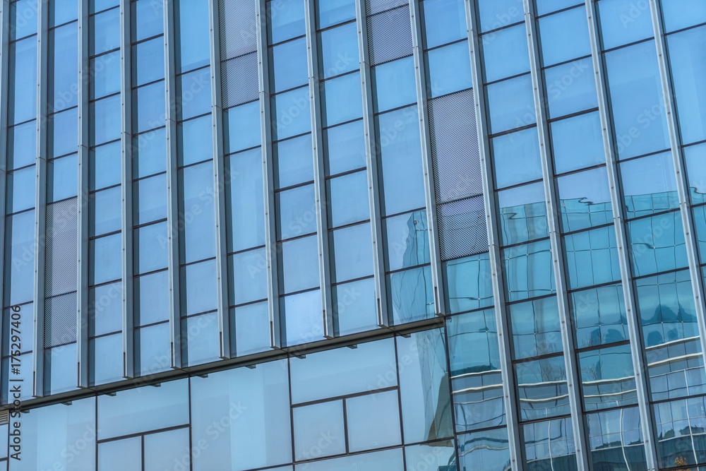 Urban abstract - windowed corner of office building. Urban abstract - windowed corner of office building.