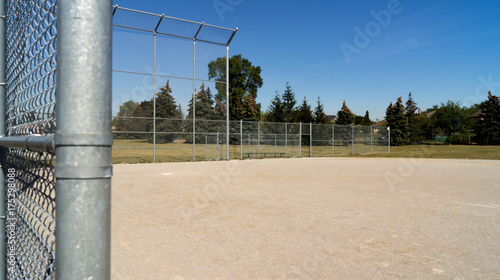 Sunny Summer Day at the Baseball Field