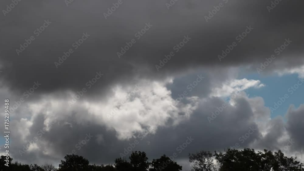Timelapse of Stormy clouds moving in sky
Timelapse of Stormy clouds moving in sky