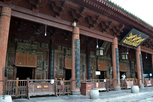 Εκτύπωση καμβά The view around Xi'an Great Mosque, considered as one of the most important place for Chinese Muslims in China