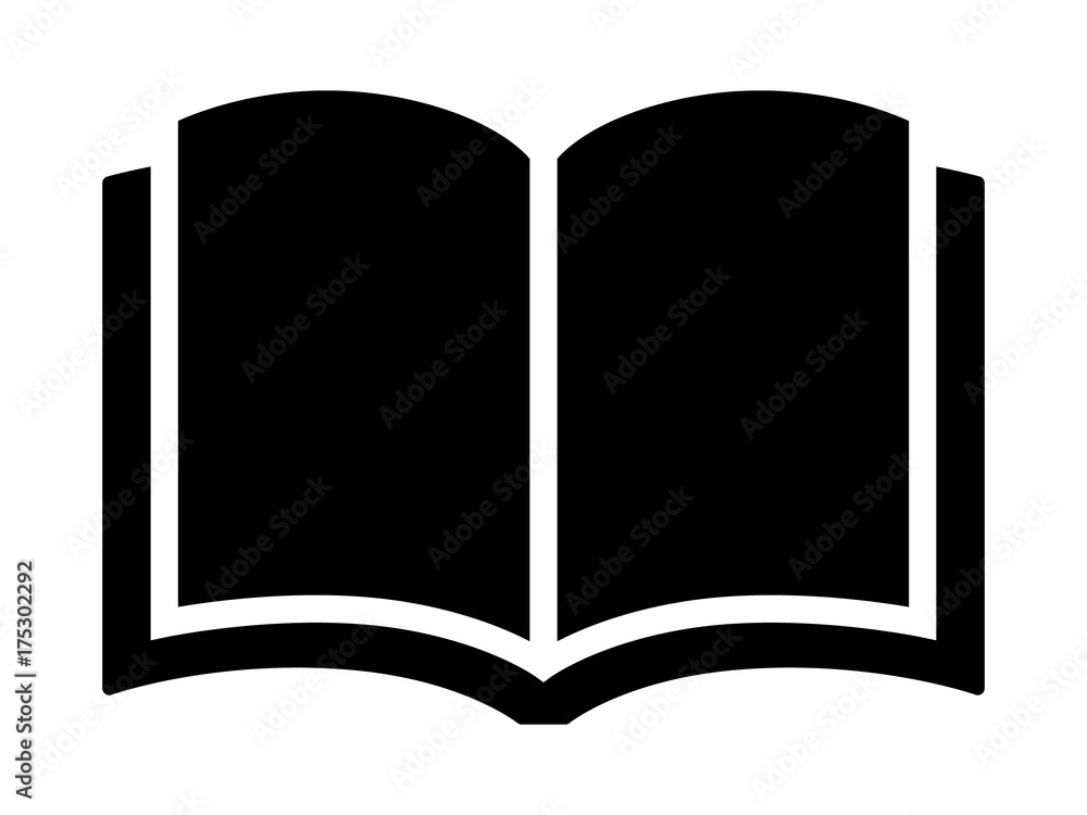 Open book for reading, learning and education flat vector icon for apps and websites Open book for reading, learning and education flat vector icon for apps and websites