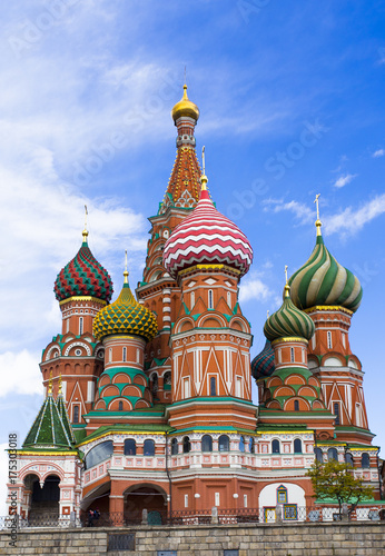 Saint Basil's Cathedral at Moscow, Russia.