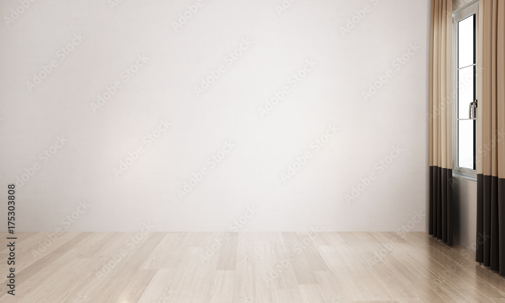 The empty room interior design / 3D rendering The empty room interior design / 3D rendering