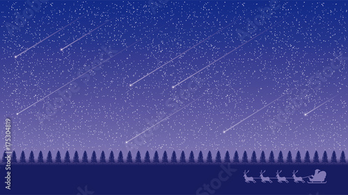 星空と流星