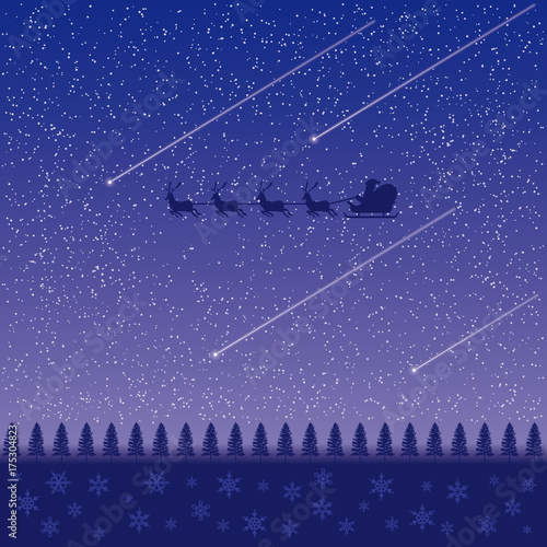 星空と流星