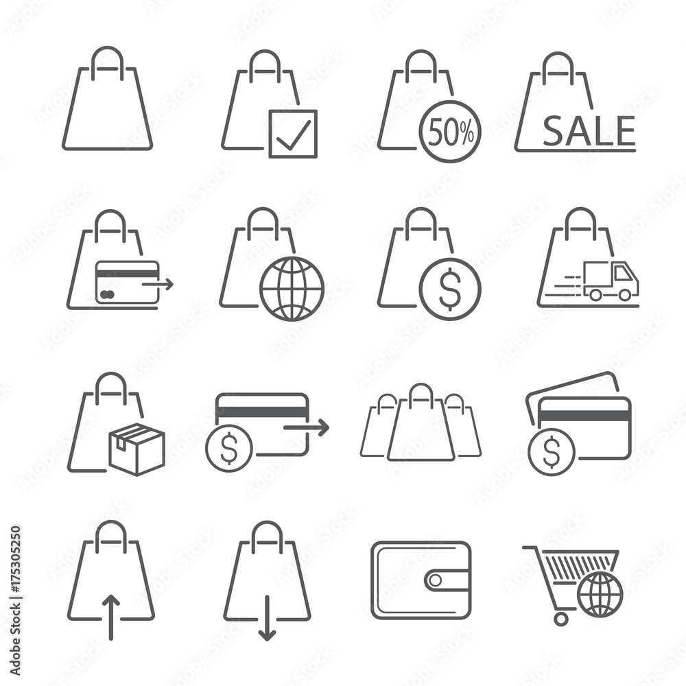 Bag icon designed for trading. Used for website or article. Editable Stroke. vector illustration. Bag icon designed for trading. Used for website or article. Editable Stroke. vector illustration.