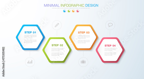 Infographic Elements with business icon on full color background circle process or steps and options workflow diagrams,vector design element eps10 illustration