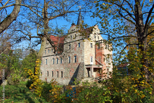 WASSERSCHLOSS OBERAU, GEMEINDE NIEDERAU, SACHSEN, DEUTSCHLAND