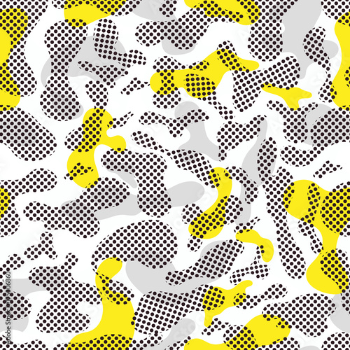 Color seamless pattern modern bold camouflage cover
