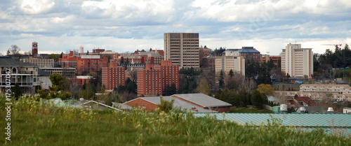 Panorama of the Washington State University campus, Pullman, WA photo