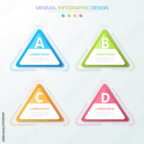 Infographic Elements with business icon on full color background  process or steps and options workflow diagrams,vector design element eps10 illustration