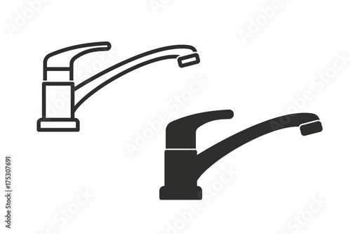 Faucet vector icon.