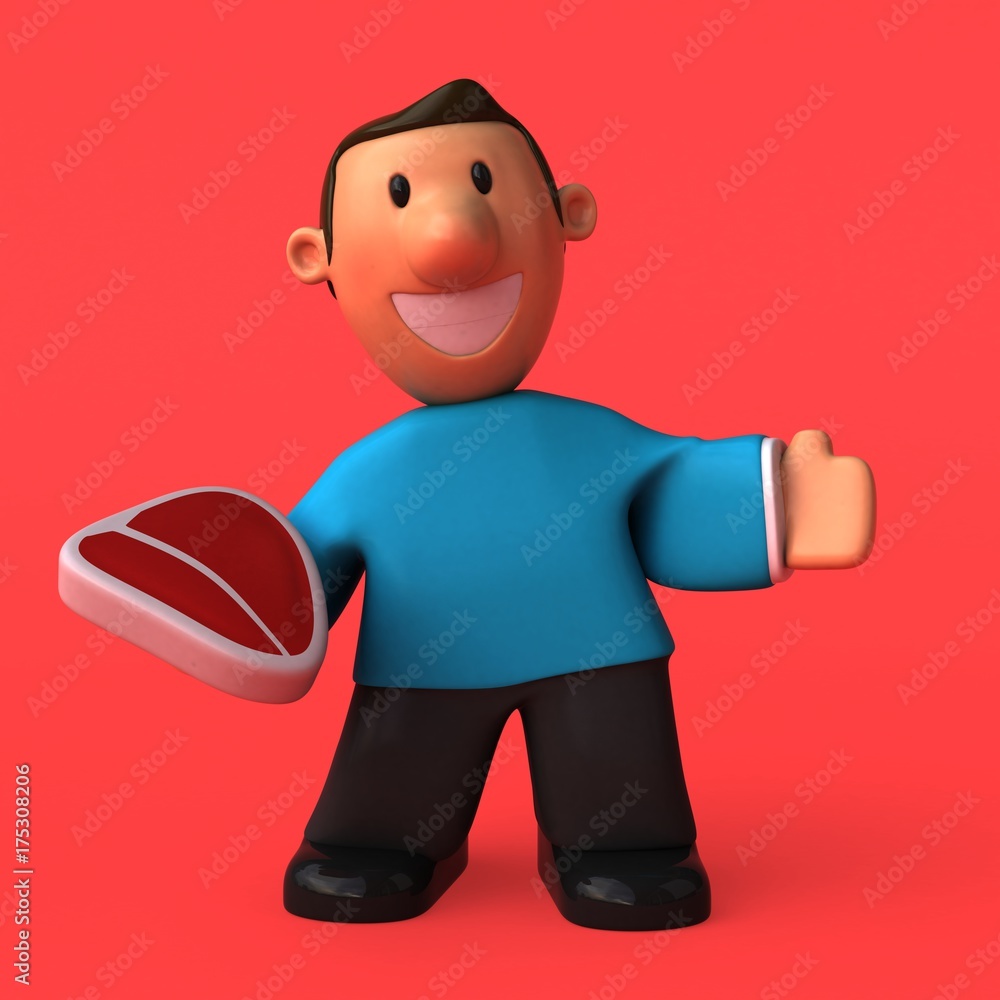 Cartoon character - 3D Illustration Cartoon character - 3D Illustration