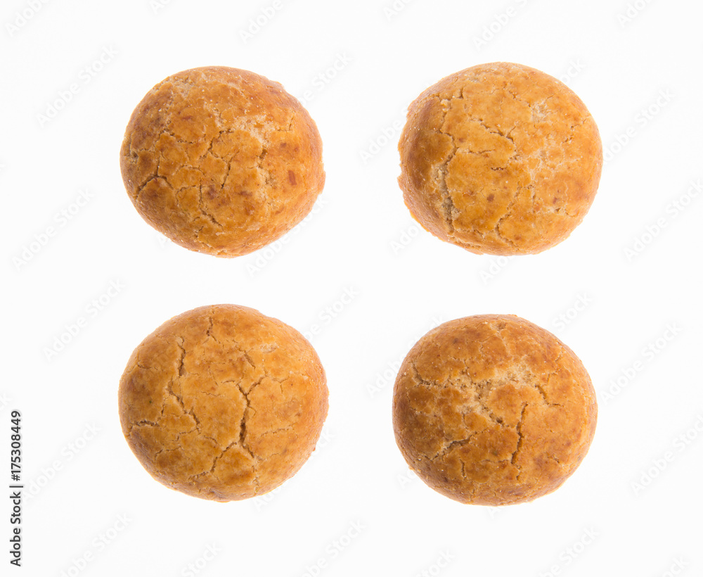 Peanut cookies or Chinese traditional peanut cookies on a background. Peanut cookies or Chinese traditional peanut cookies on a background.