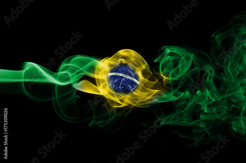 Brazil national smoke flag