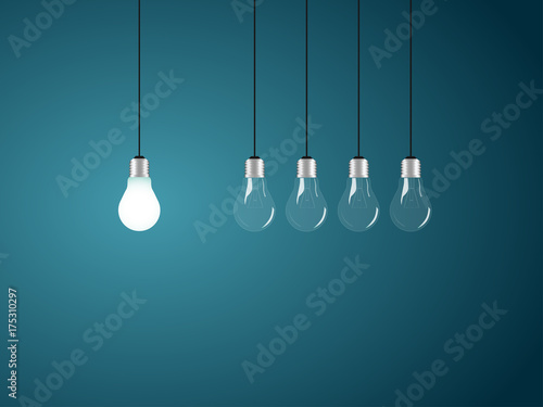 Llightbulb as symbol of idea. Vector illustration.
