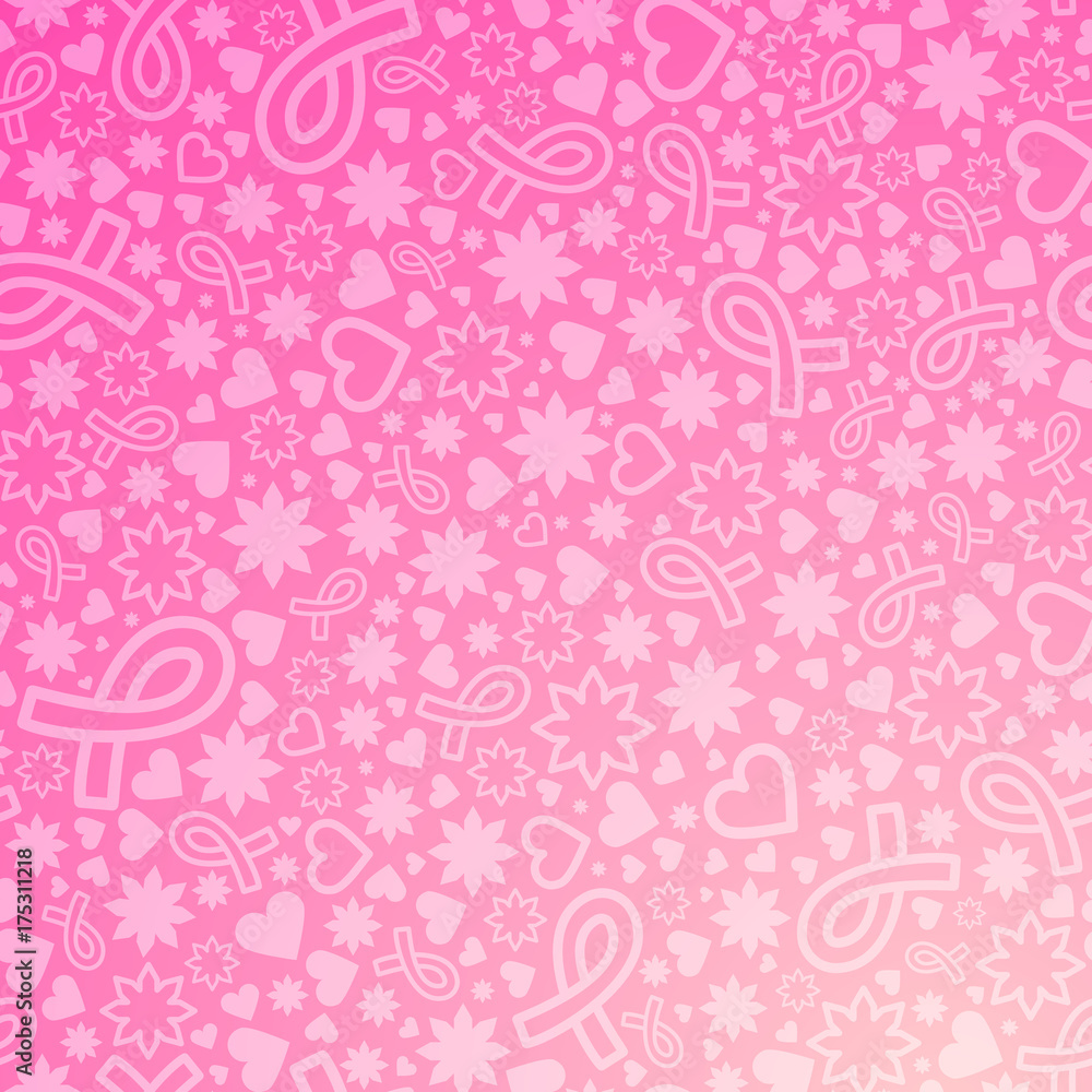 Naklejka premium Breast Cancer awareness month background