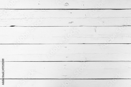 White wooden wall made of planks