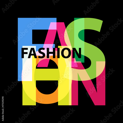 Vector fashion. Broken text