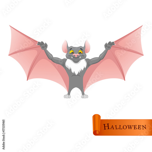 Cartoon funny Bat character