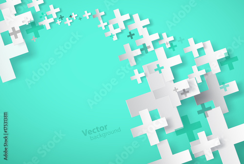Abstract background created with plus sign.
