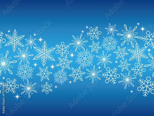 シームレスな雪の結晶の背景