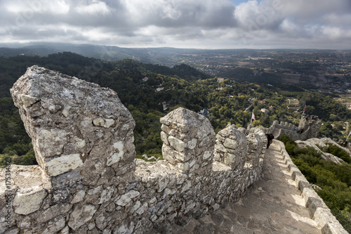 sintra portugal with moorish castle