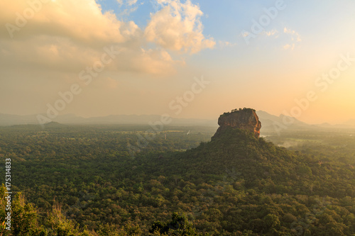 Vászonkép sigiriya during sunset